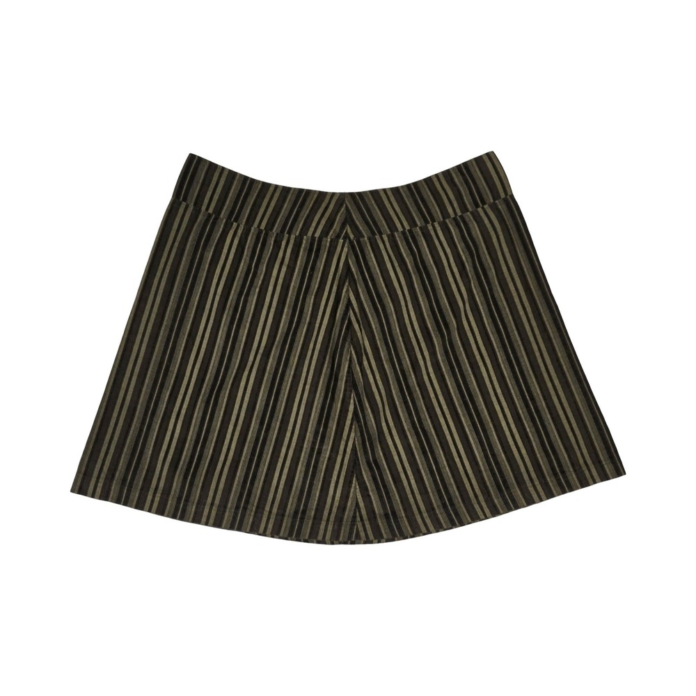90s Grunge Striped Corduroy Mini Skirt A-Line Boho Retro MD LG Lightweight Alt